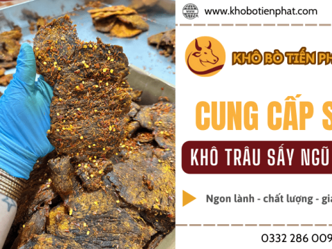 Thịt khô trâu sấy ngũ vị Tiến Phát - Món ăn vặt ngon đậm chất miền Tây